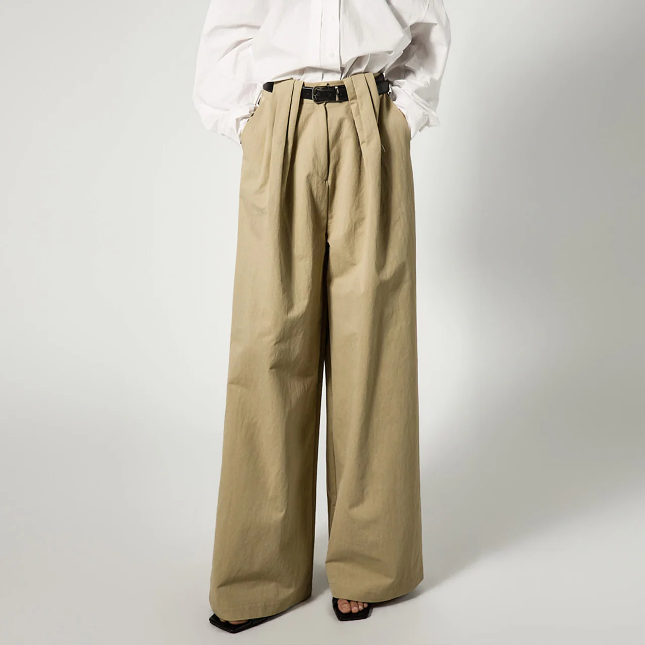 P3767 Pintuck Wide Pants - Image 2