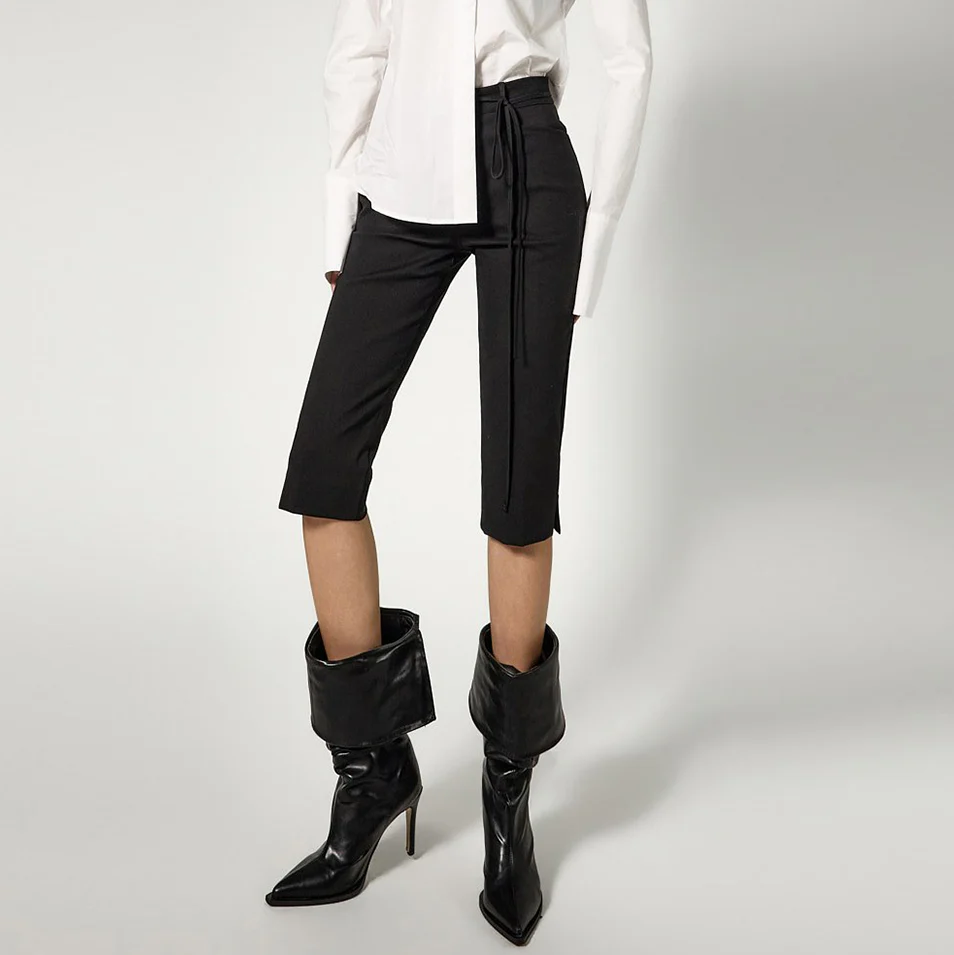 P3769 Strap Capri Pants - Image 2