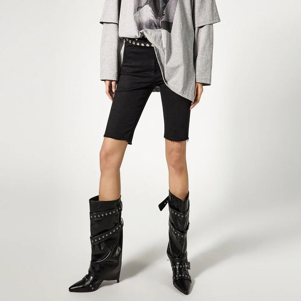 P3770 Cut-off Bermuda Pants - Image 2