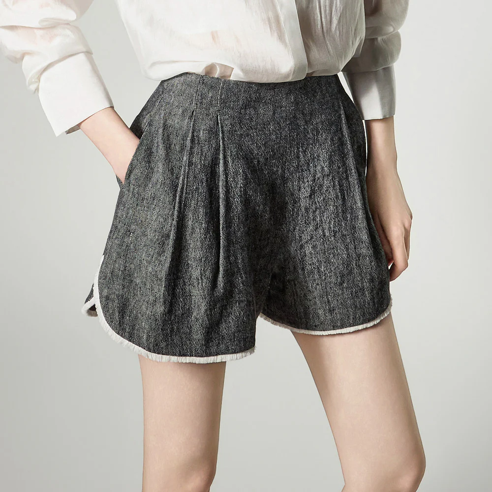 P3788 Linen Shorts - Image 2
