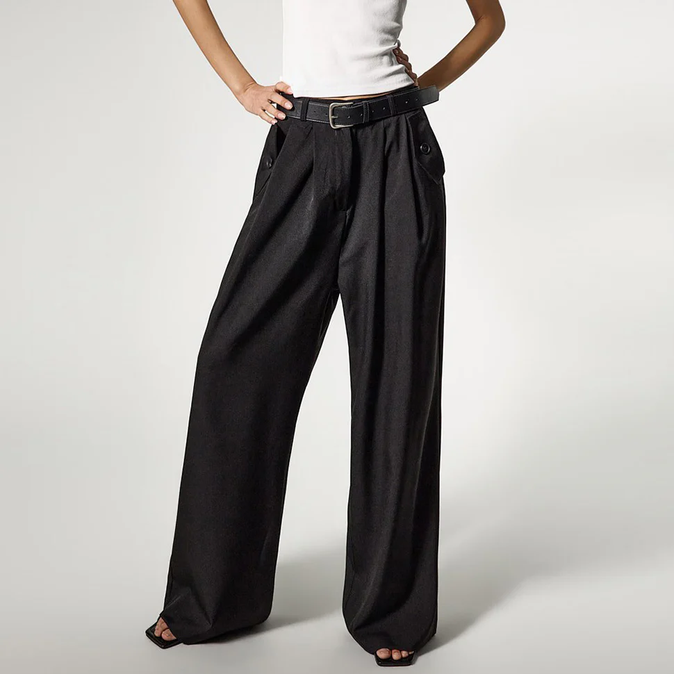 P3795 Pintuck Wide Pants - Image 2