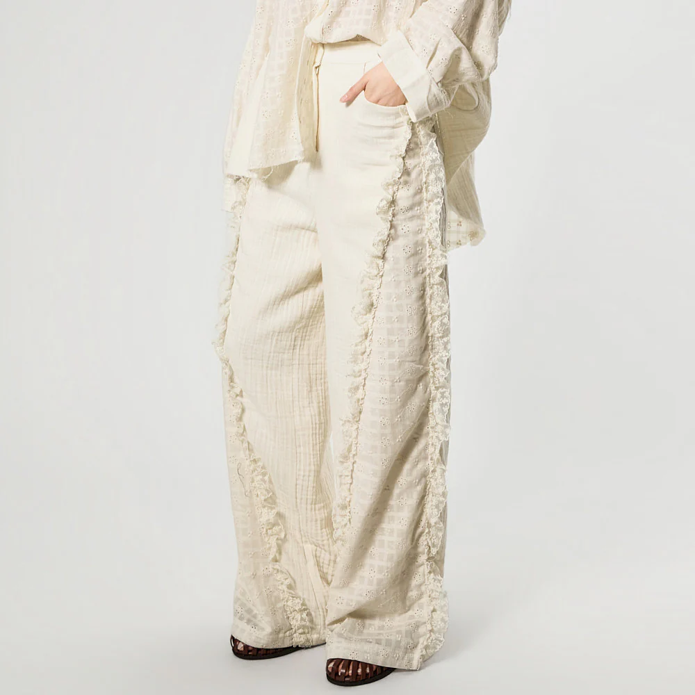 P3801 Lace Frill Pants - Image 2
