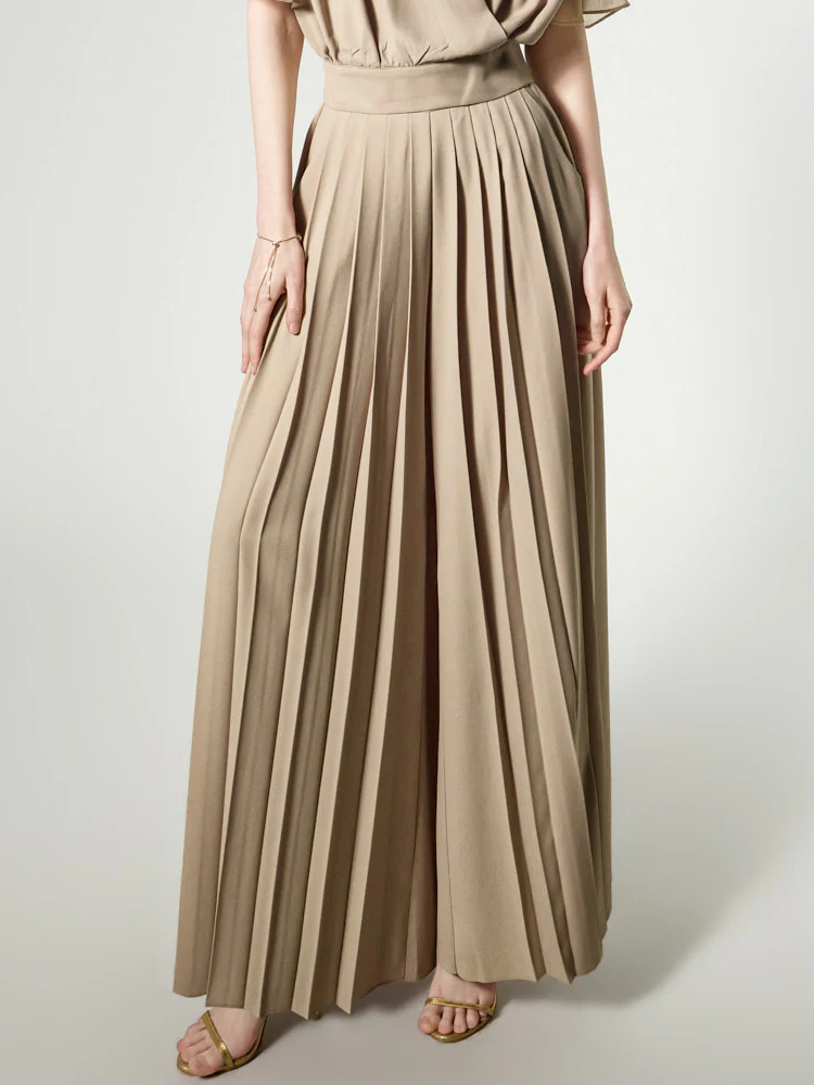 P3806 Pleated Wide Slacks