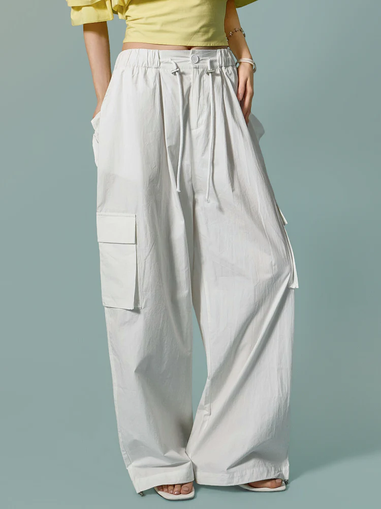 P3822 Frill Layered Cargo Pants