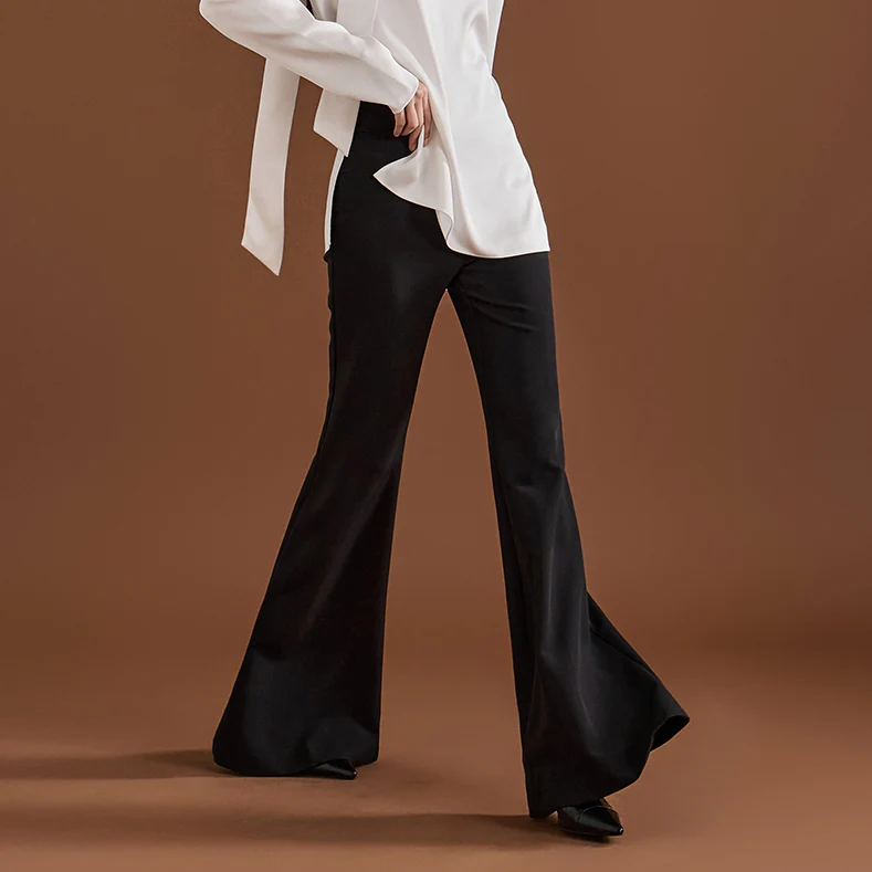 P9058  High-waist Maxi Bootcut Slacks - Image 2