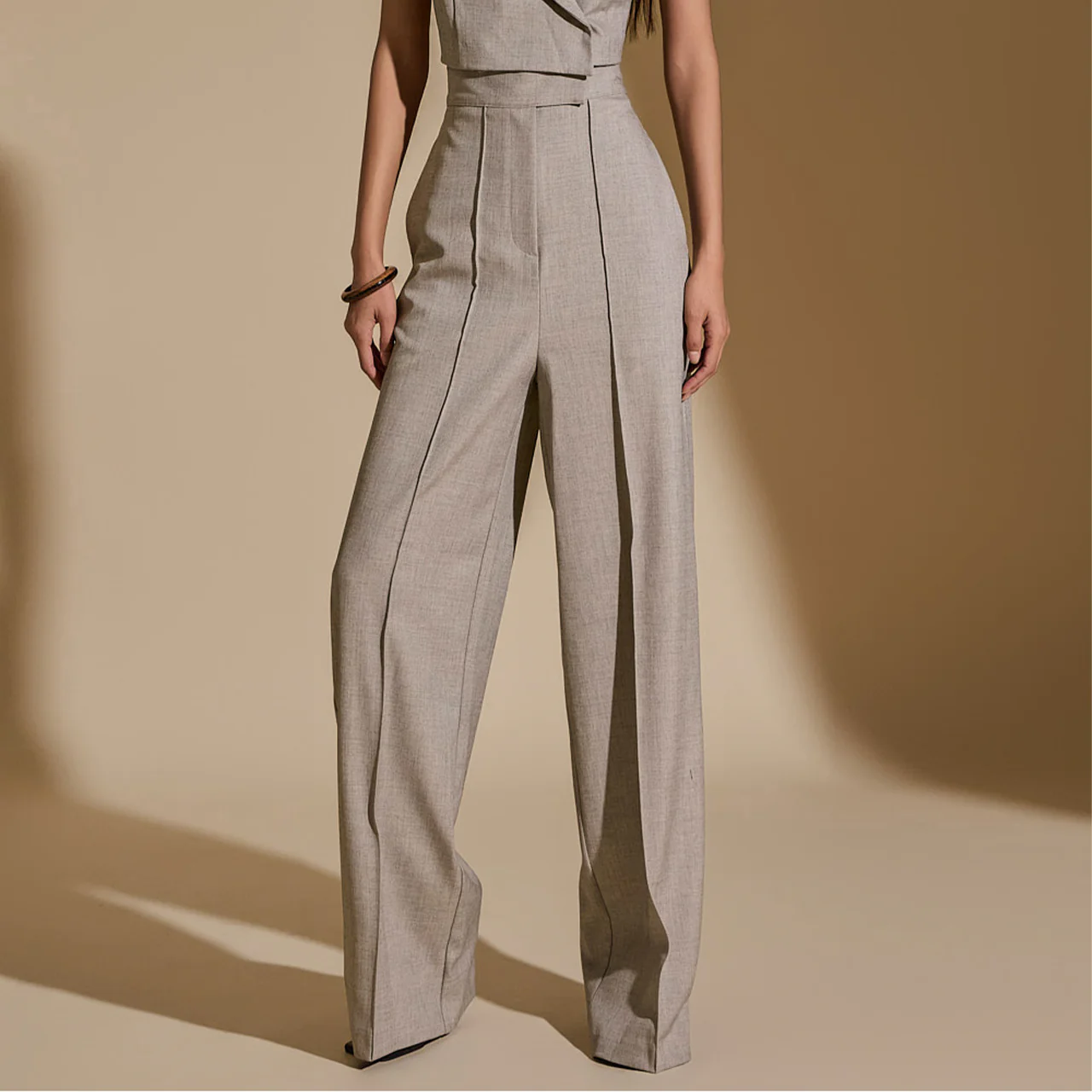 P9156 Pintuck Wide Pants - Image 2