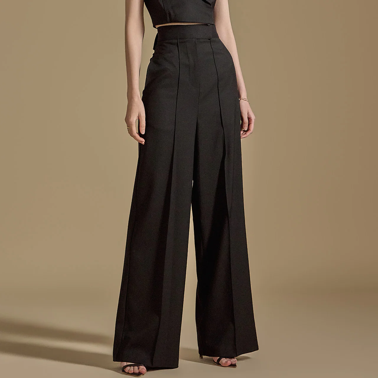 P9156 Pintuck Wide Pants - Image 2