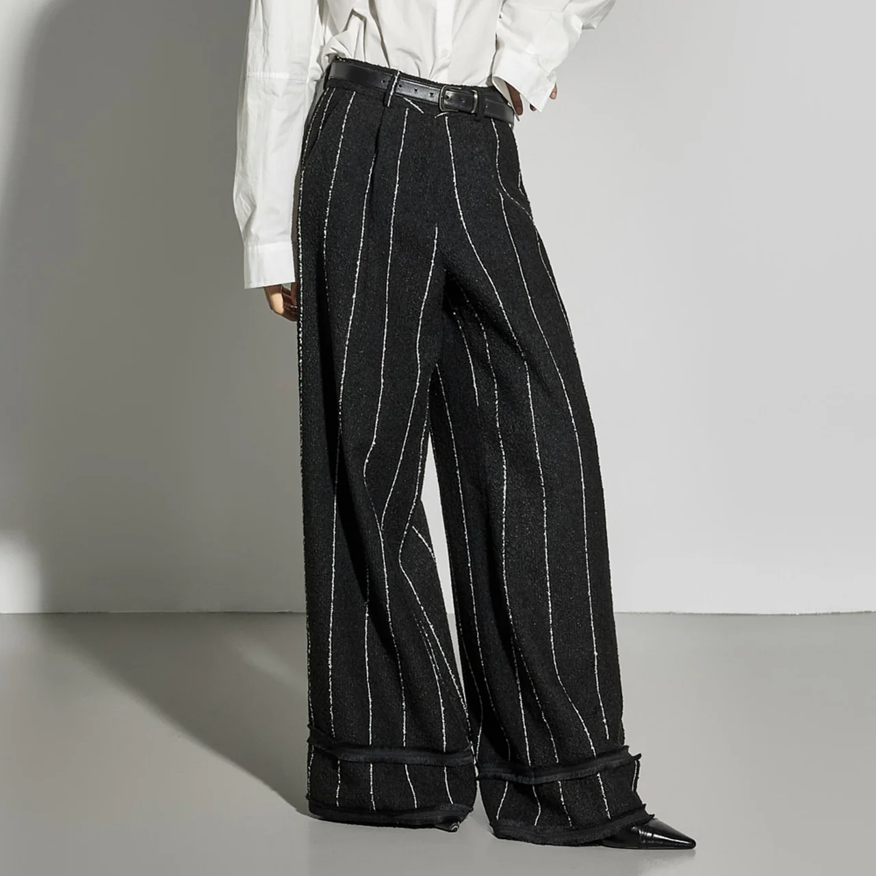 P9178 Striped Wide Slacks - Image 2