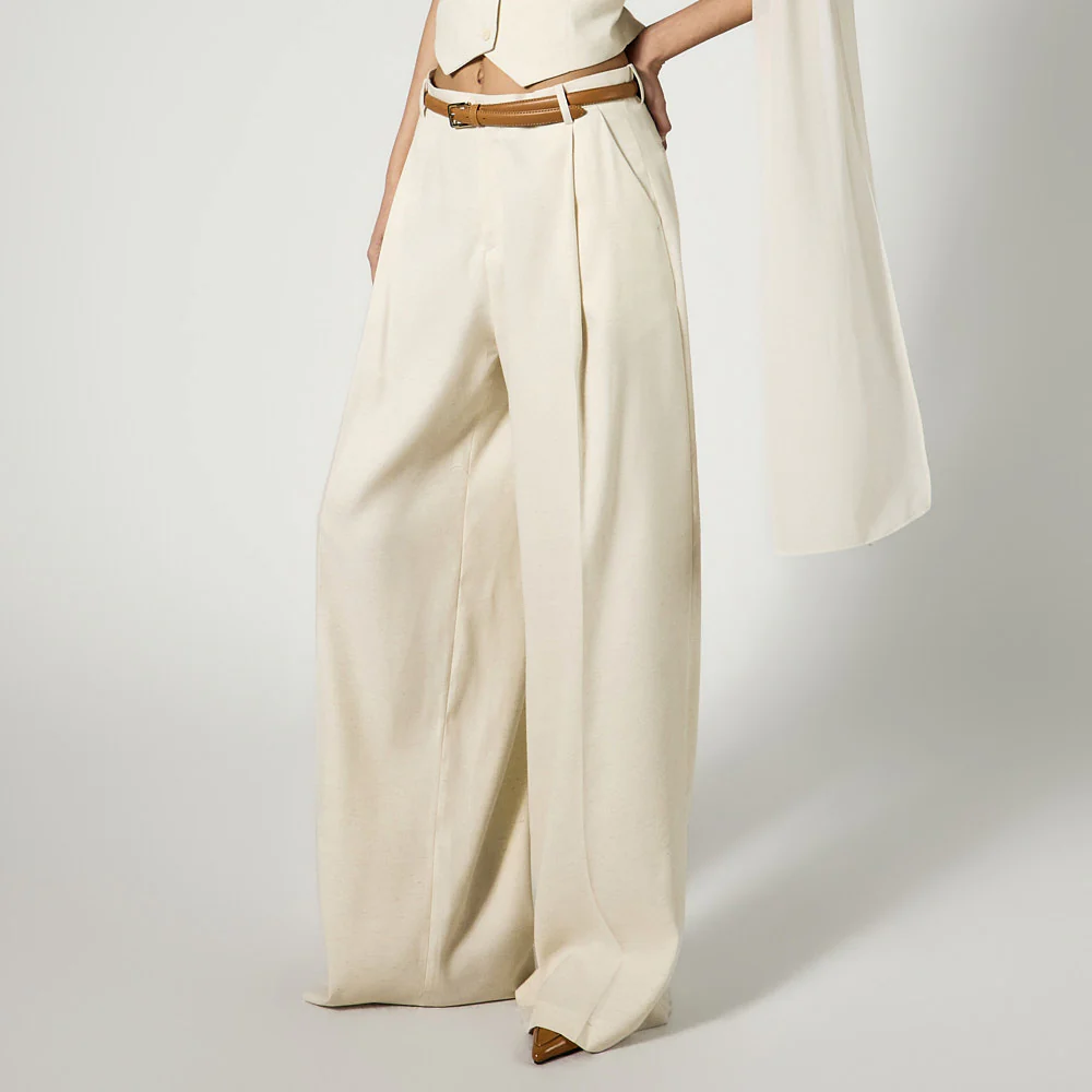 P9187 Pintuck Wide Slacks - Image 2