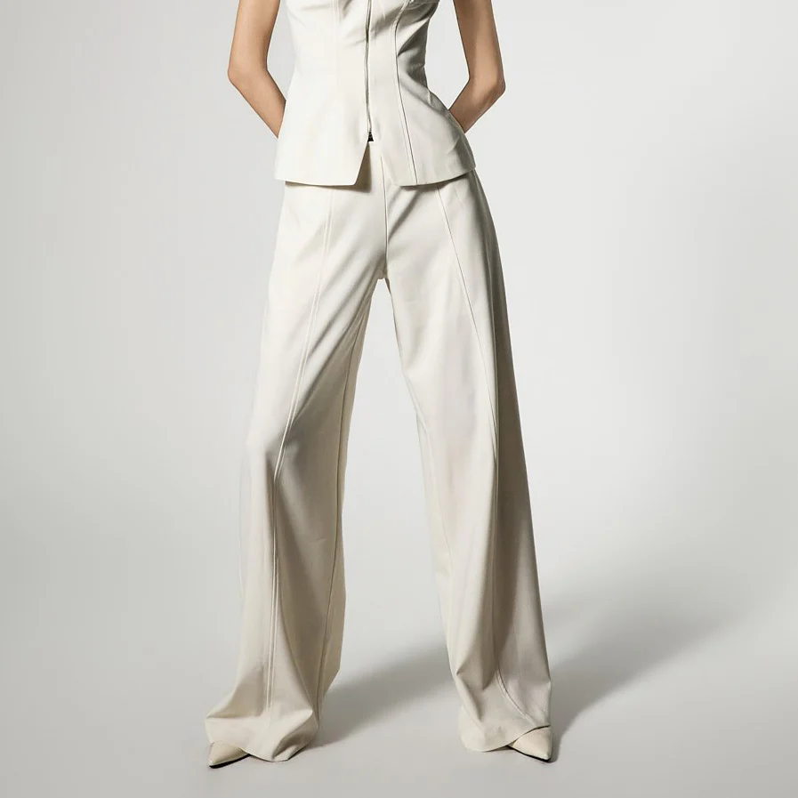 P9193 Straight Wide Slacks - Image 2