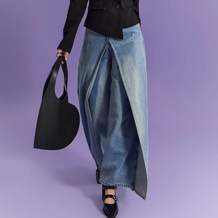 PJ493 Wide Skirt Jeans - Image 2
