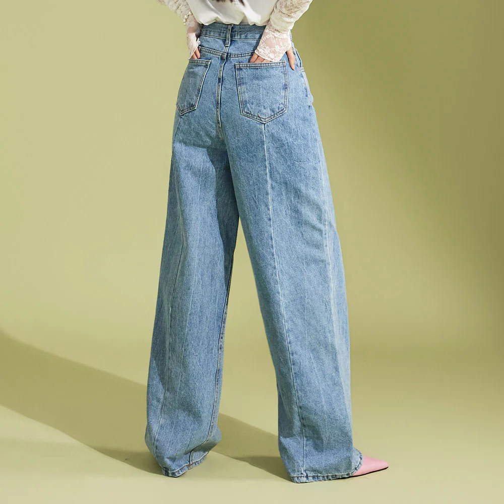 PJ495 High Waist Wide Jeans - Image 2