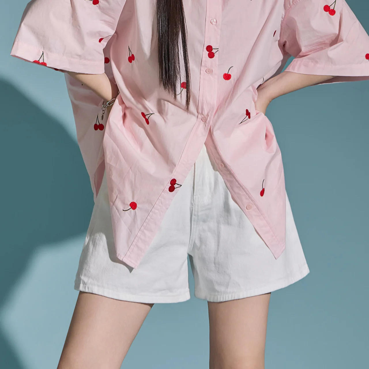 PJ521 Wide Short Jeans - Image 2