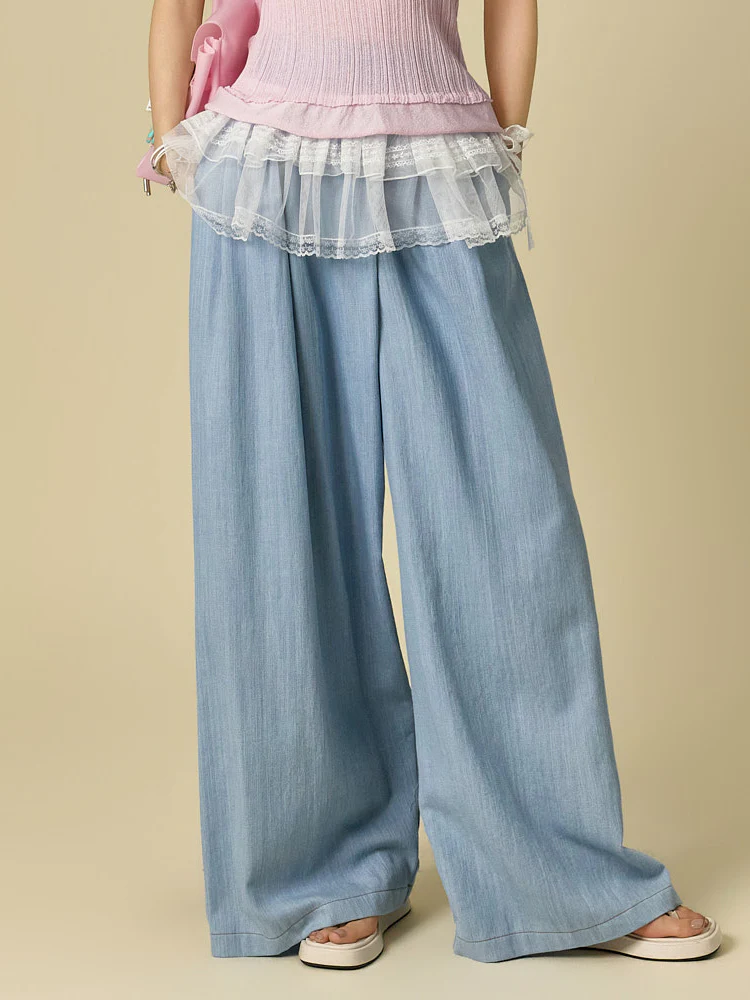 PJ636 Wide Banded Jeans
