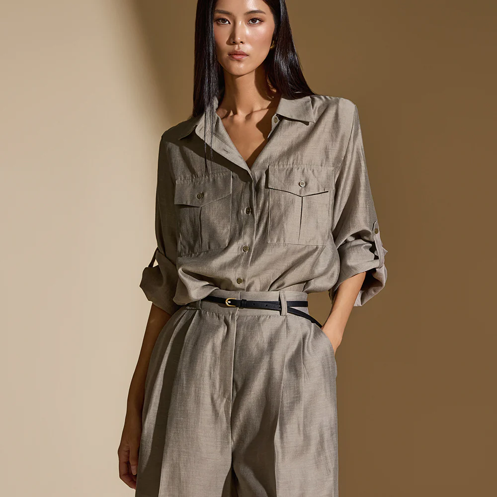 S555 Multi-way Rolled-up Shirt - Image 2