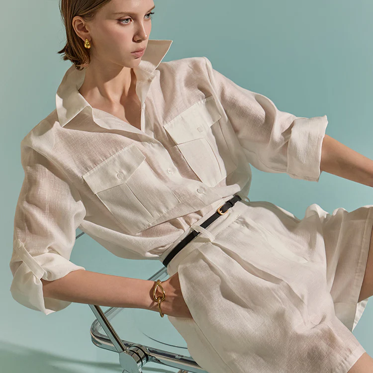 S555 Multi-way Rolled-up Shirt - Image 2