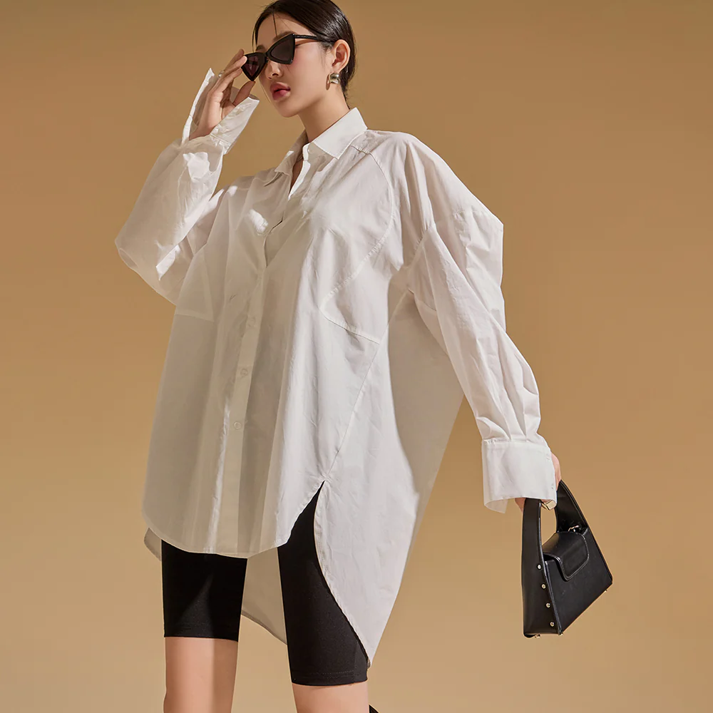 S561 Raglan Unbalance  Shirt - Image 2