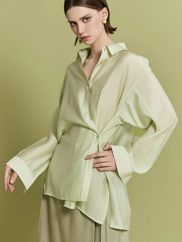 S596 Organza Multi-Way Shirt