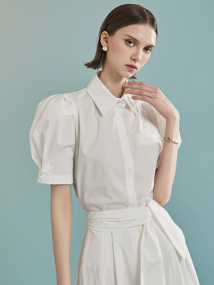 S621 Balloon Sleeve Shirt