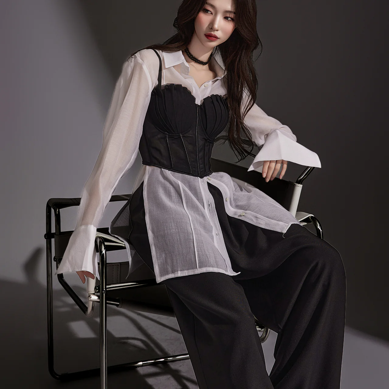 S627 Sheer Shirt - Image 2