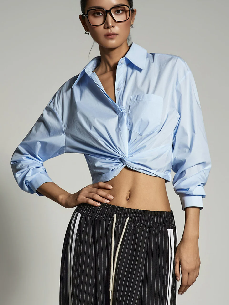 S630 Twist-detail Shirts
