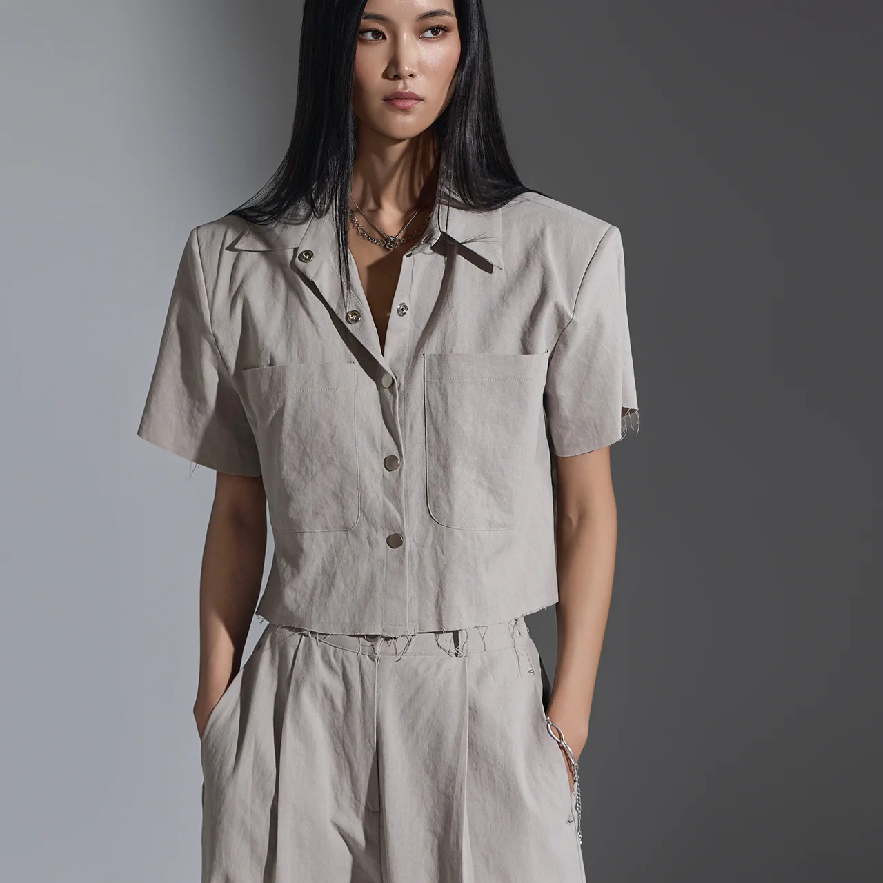 S634 Big Pocket Shirt - Image 2