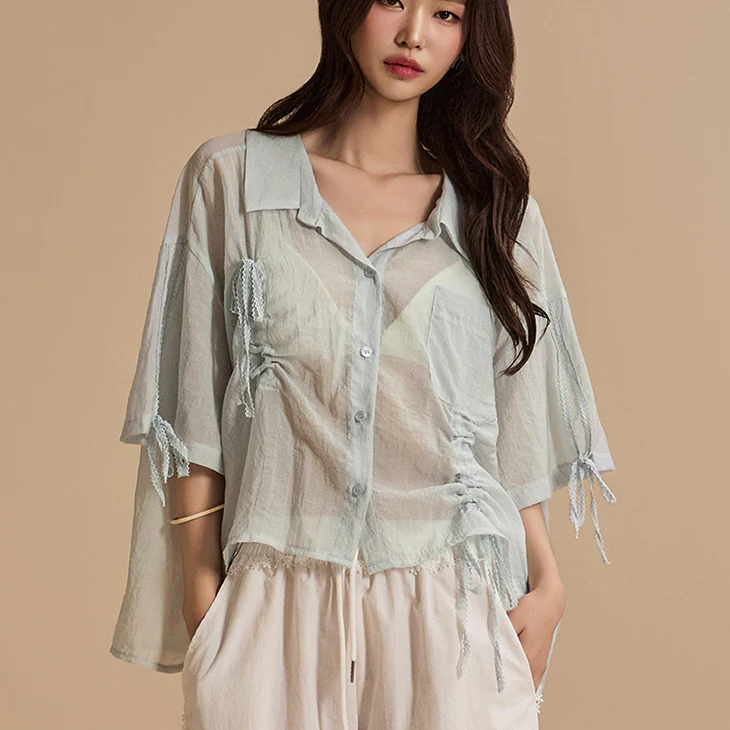 S638 Ribbon Shirt - Image 2
