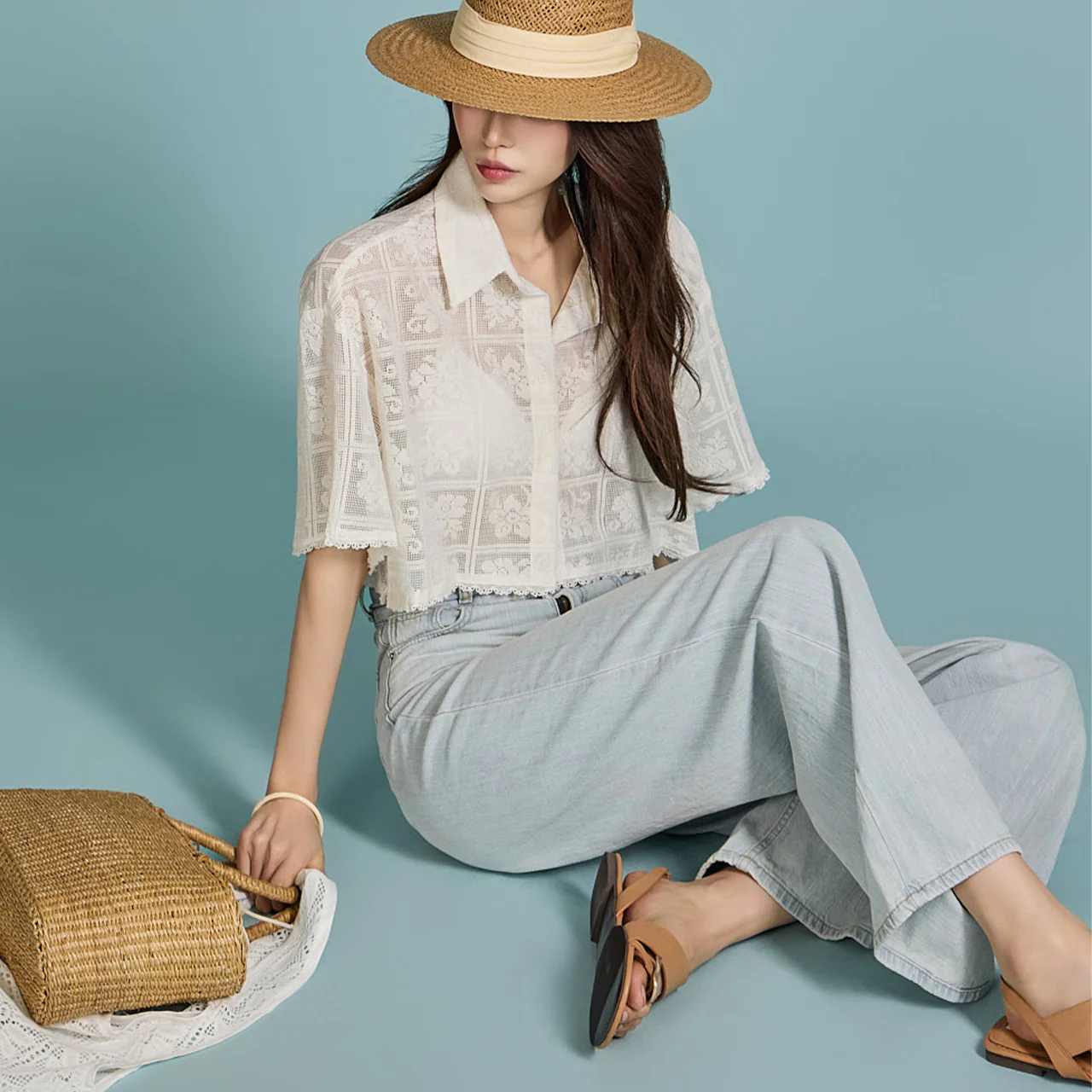 S649 Crochet Shirt - Image 2