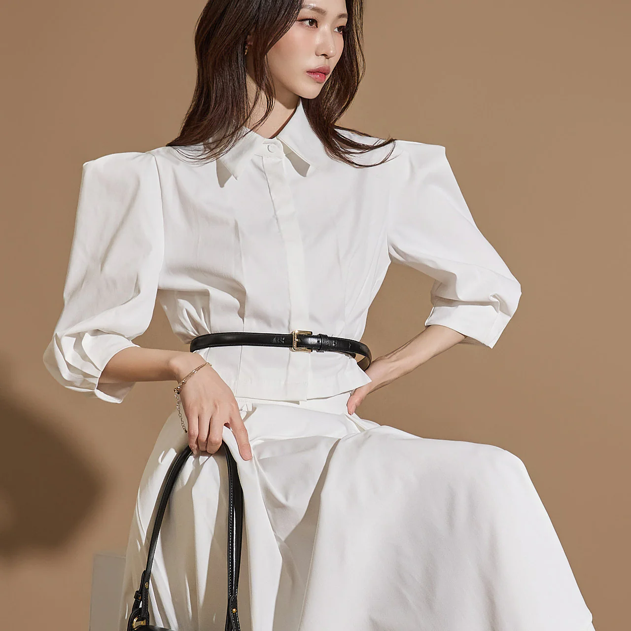 S662 Puff Sleeve Shirt - Image 2