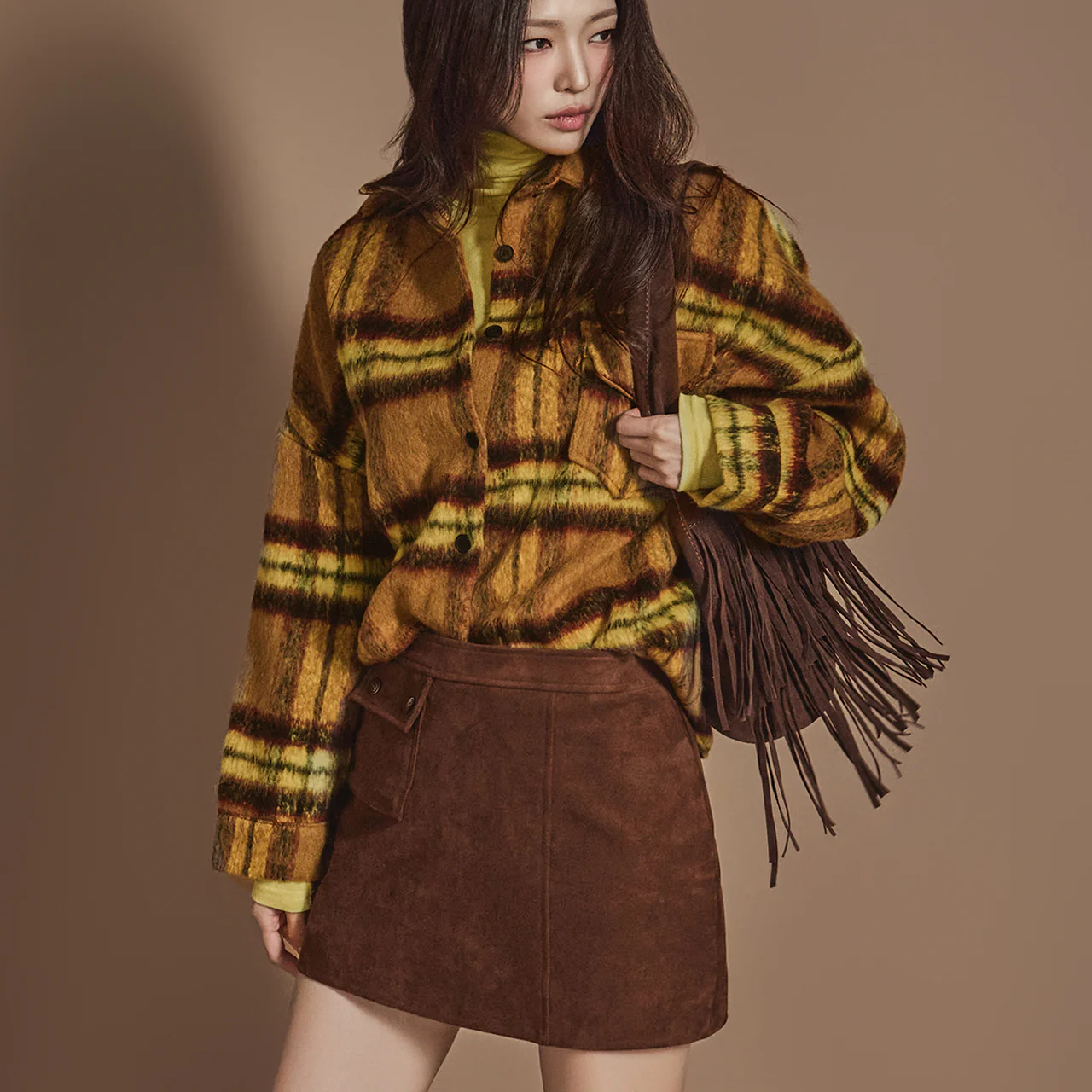 S692 Plaid Pocket Shirt - Image 2