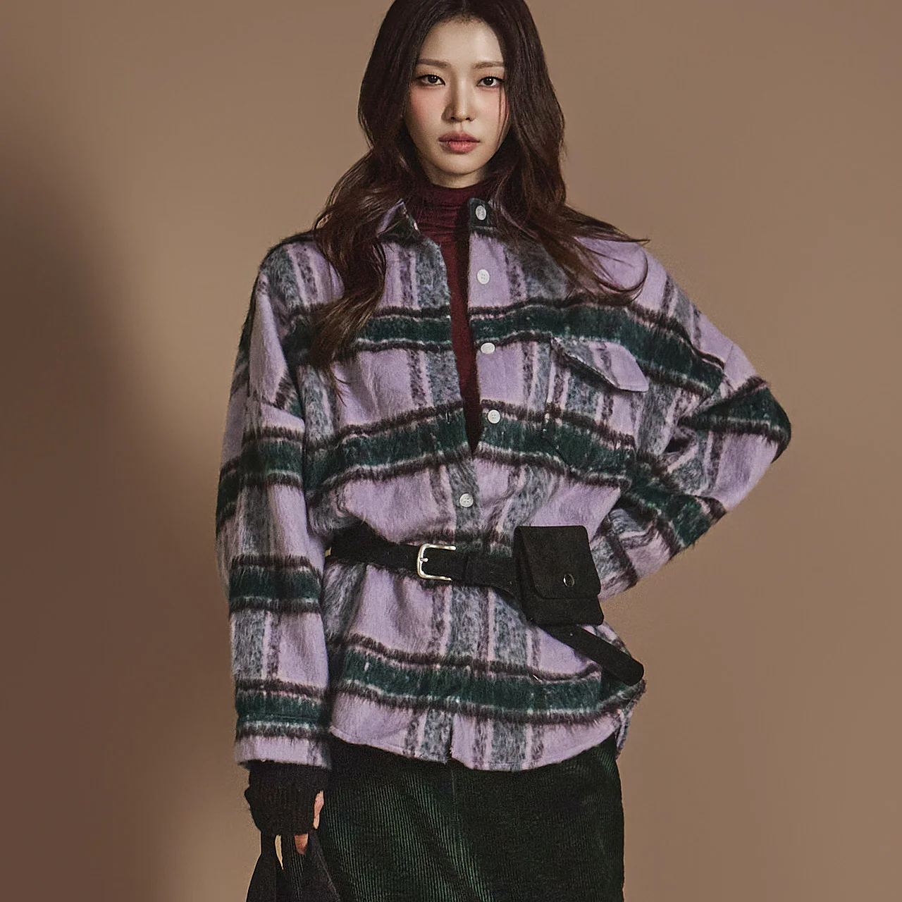 S692 Plaid Pocket Shirt - Image 2