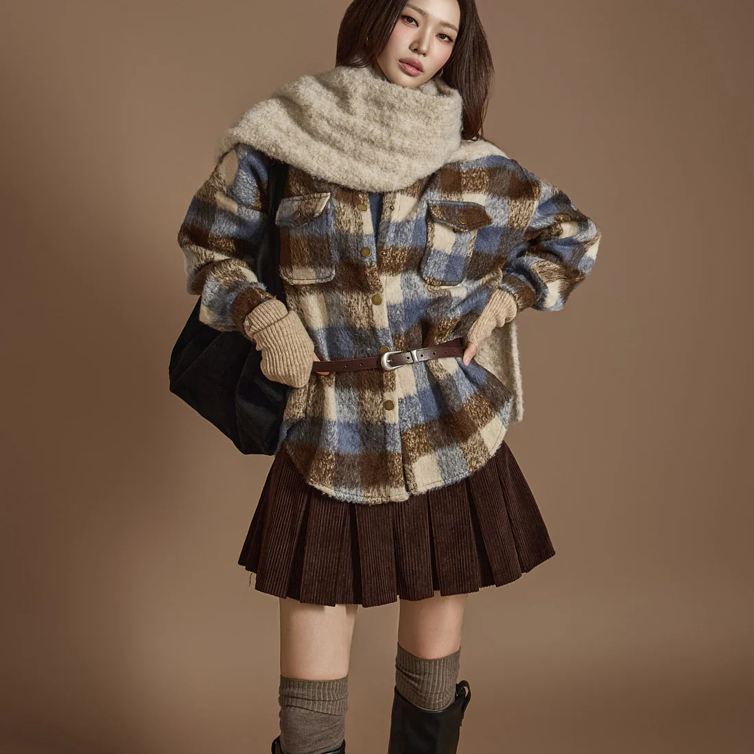 S701 Pocket Plaid Shirt - Image 2
