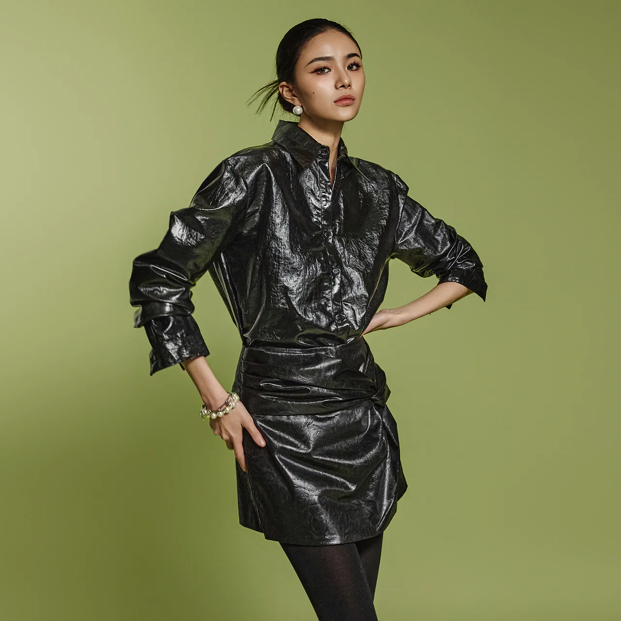 S704 Glossy Shirt - Image 2