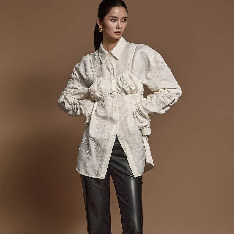 S708 Shirt With Bustier - Image 2