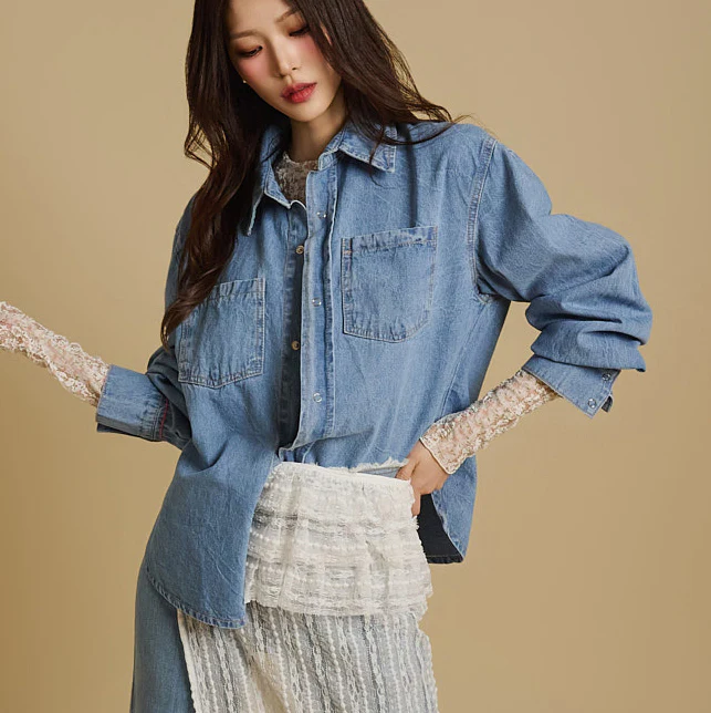 S711 Denim Shirt - Image 2
