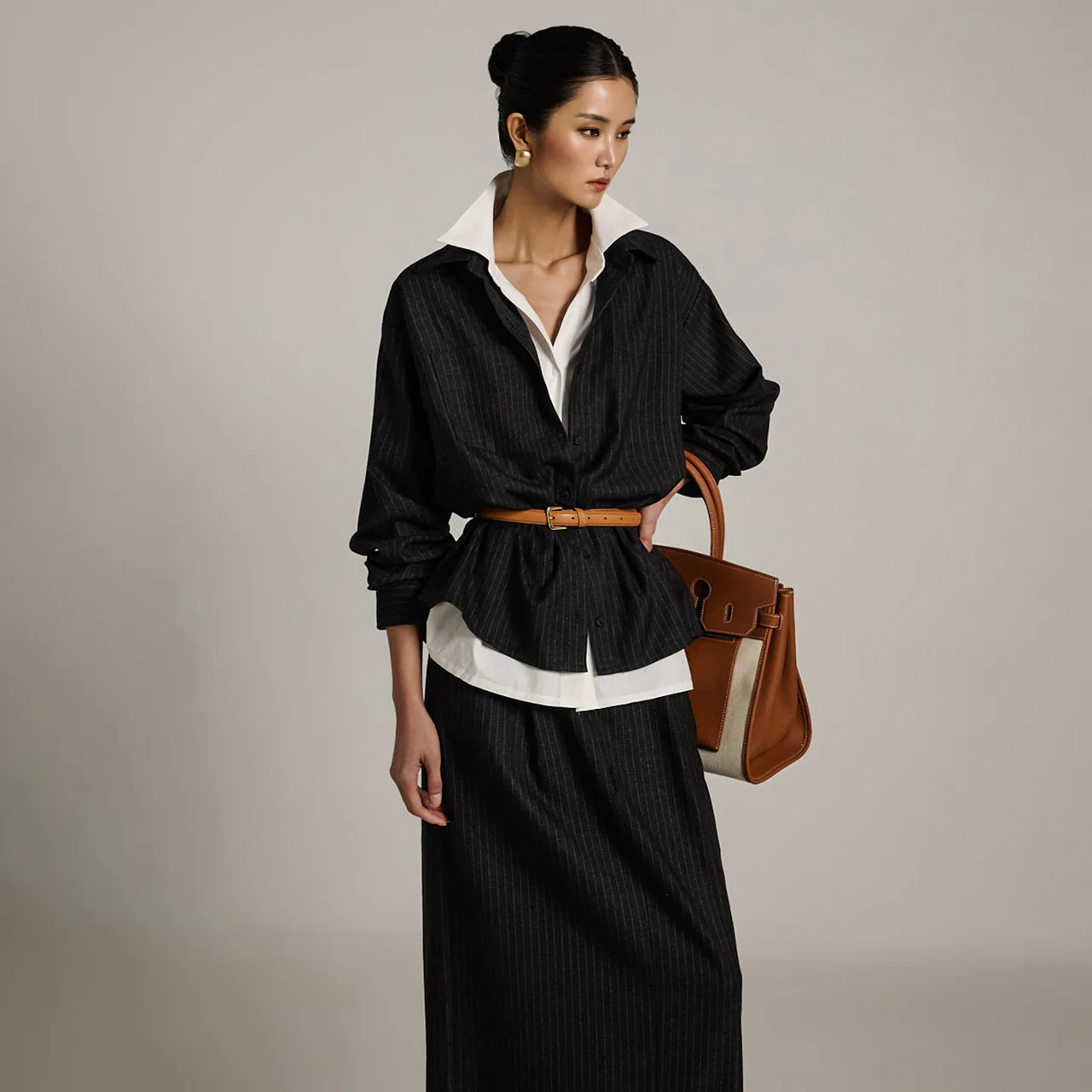 S721 Layered Shirt with Straps - Image 2