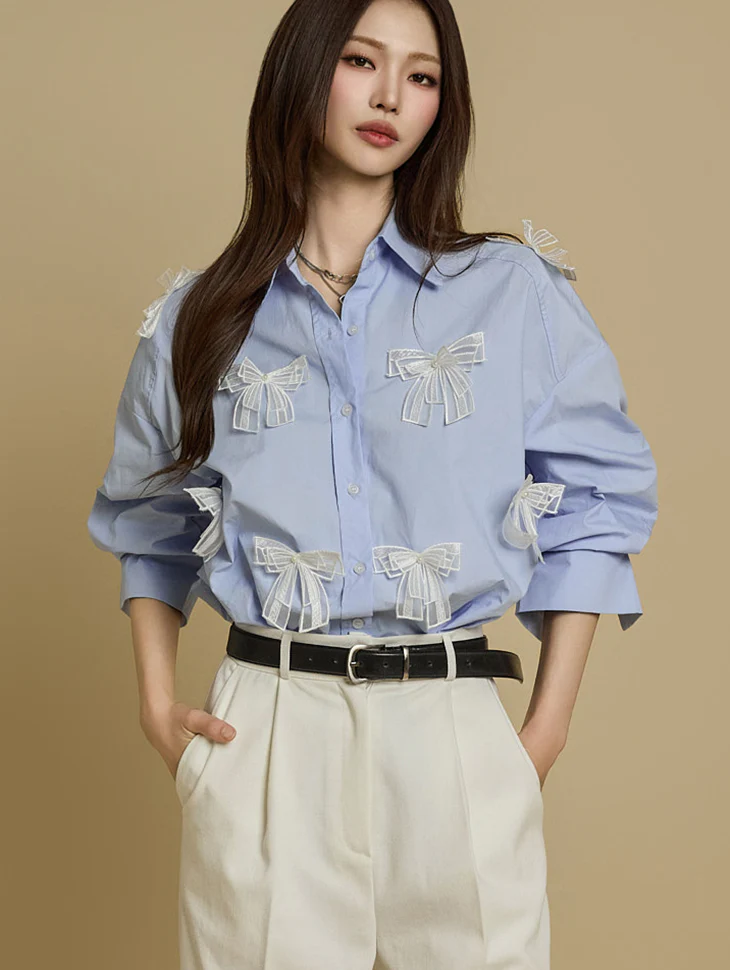 S748 Ribbon Shirt