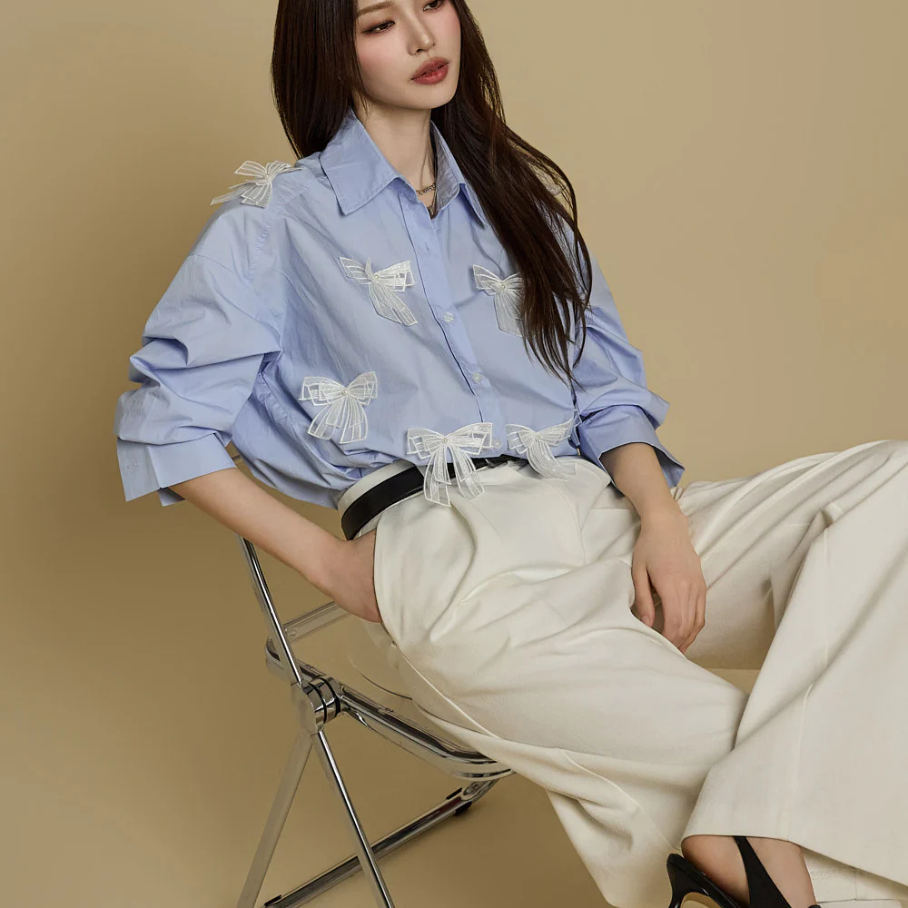 S748 Ribbon Shirt - Image 2