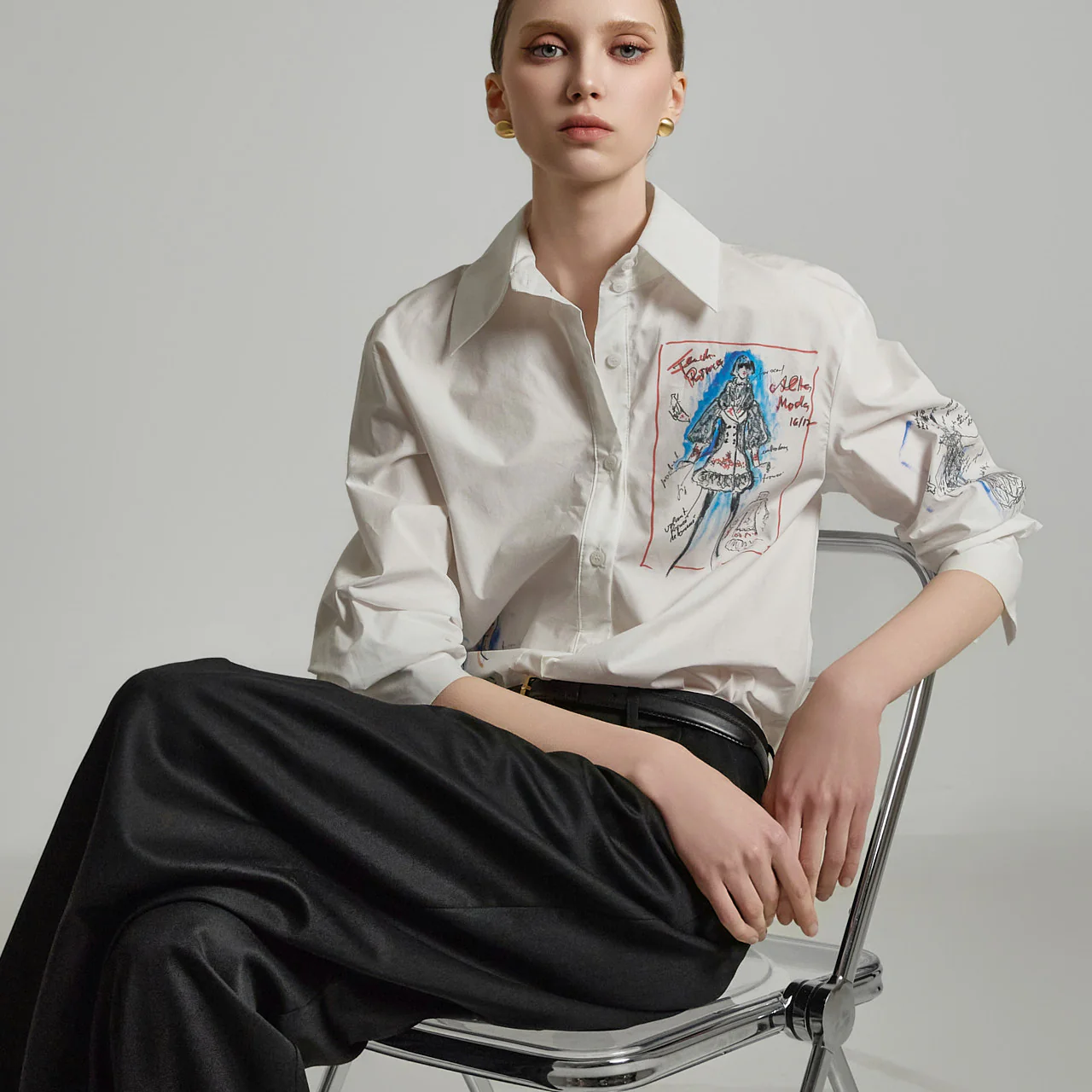 S752 Printed Shirt - Image 2