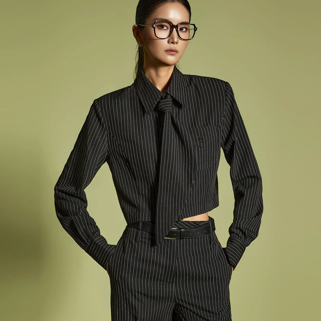 S784 Shirt with Tie - Image 2