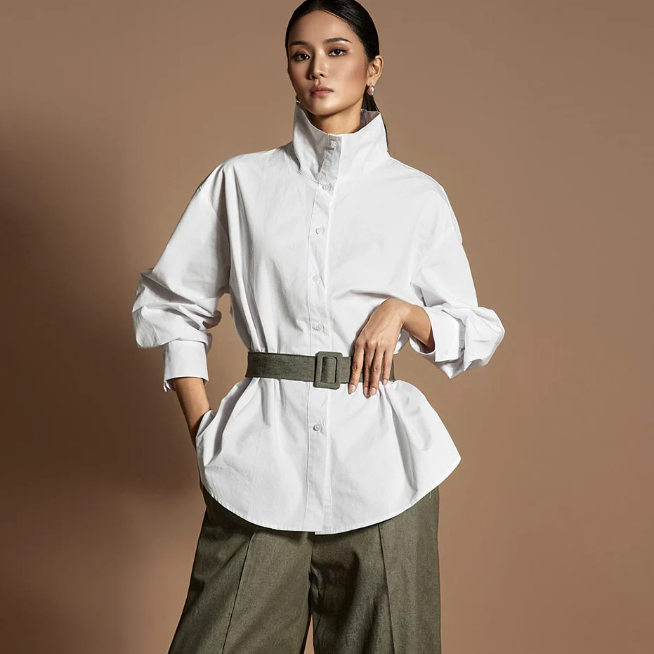 S785 High-neck Shirts - Image 2