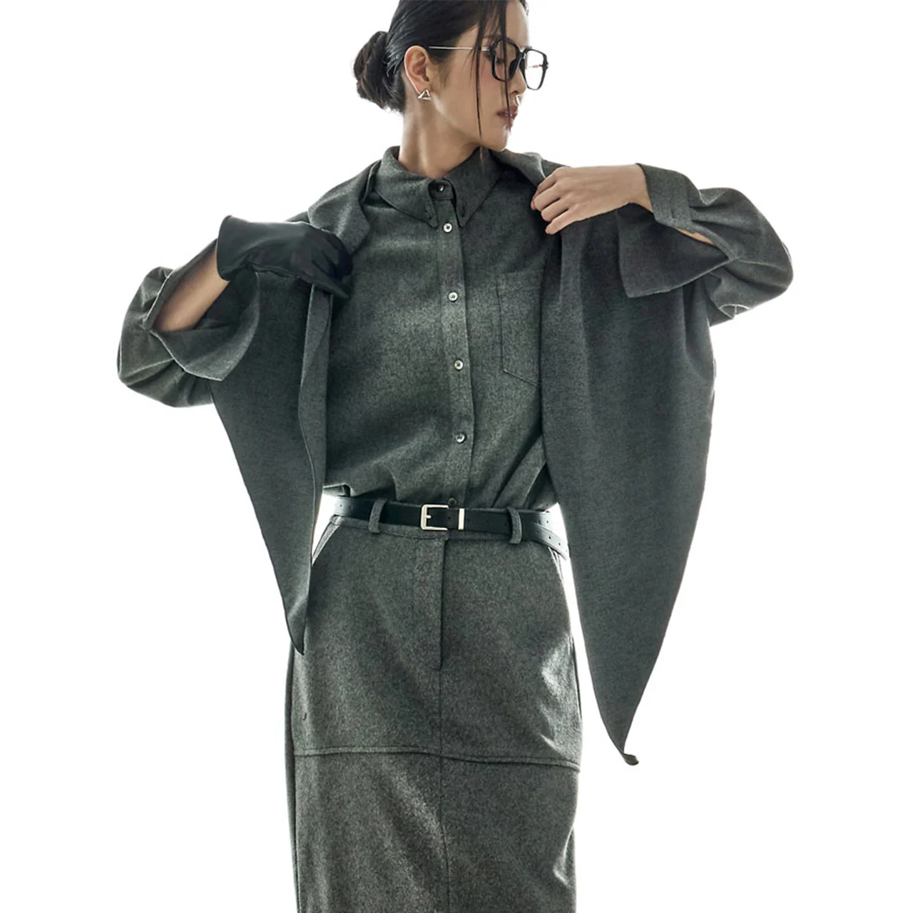 S833 Shirts with Muffler - Image 2