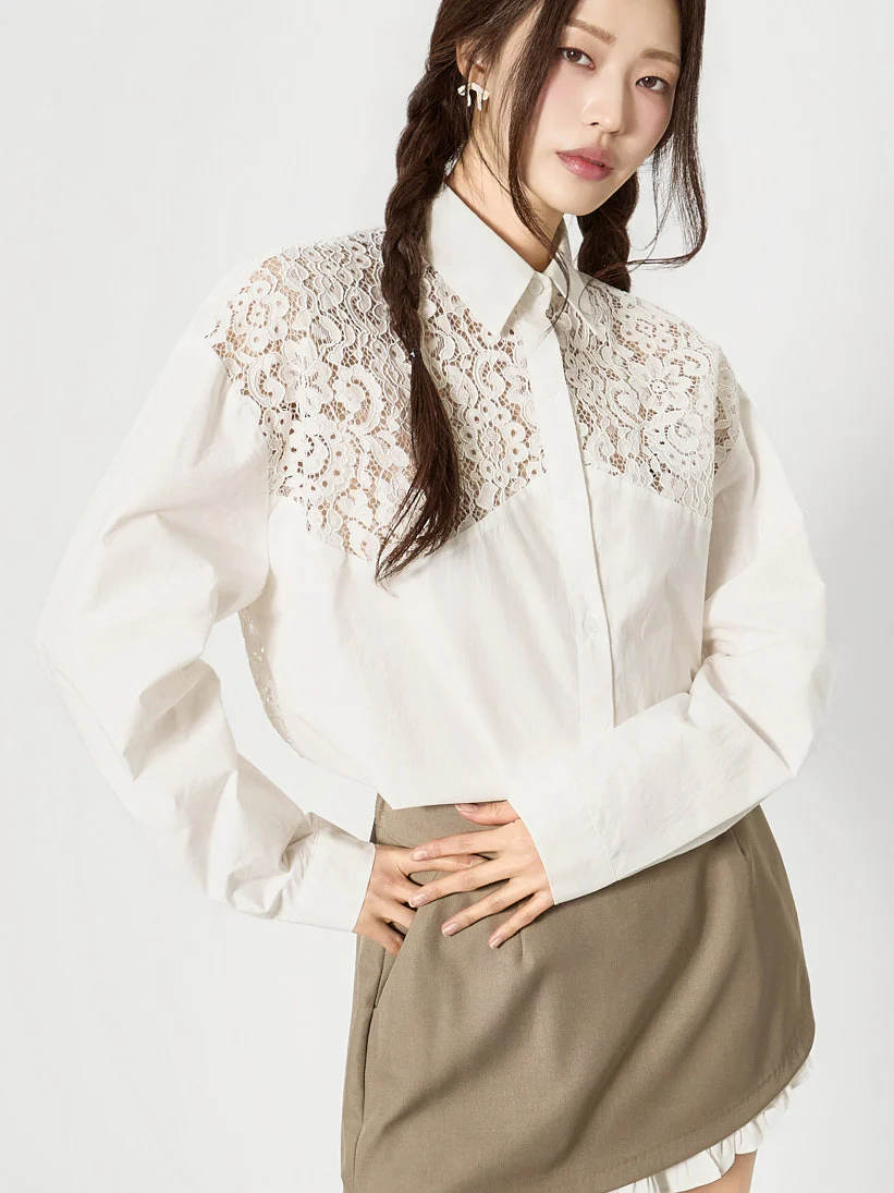 S858 Lace Shirts