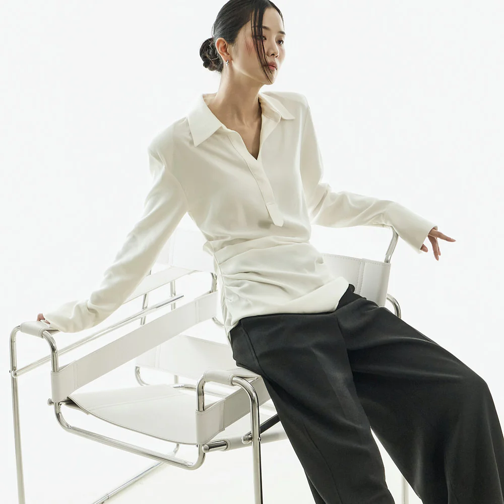 S9035 Drape Twist Shirts - Image 2