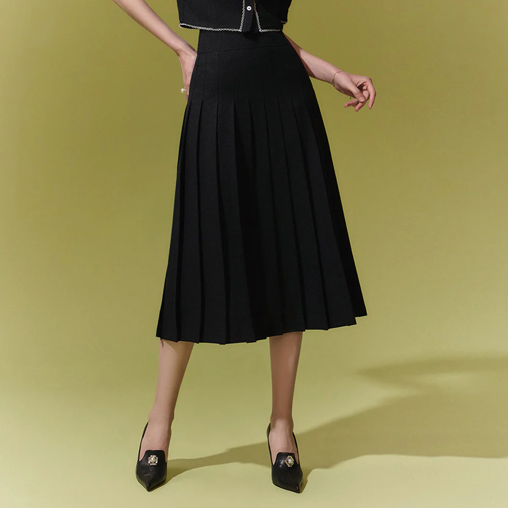 SK2484 Pintuck Pleats Skirt - Image 2