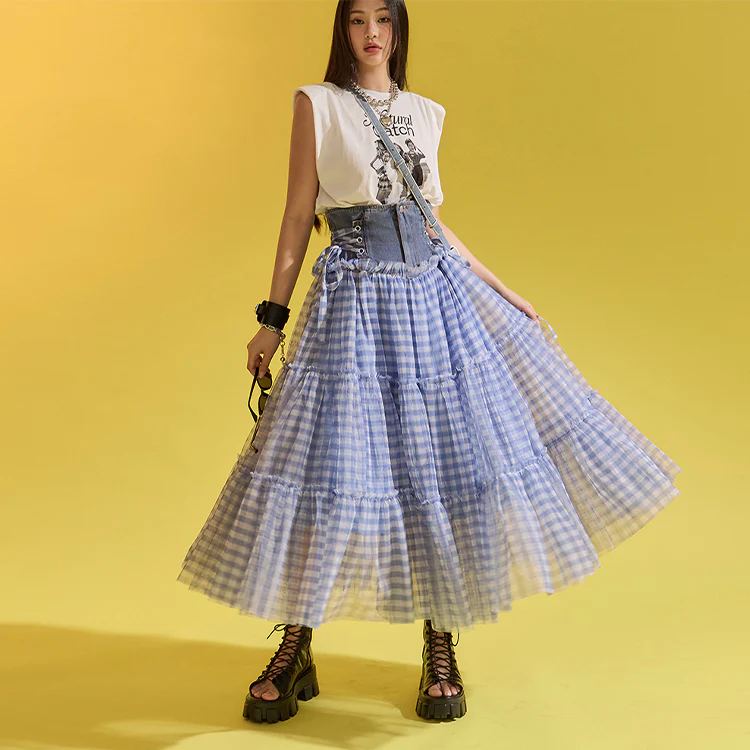 SK2498 Corset Skirt with Strap - Image 2