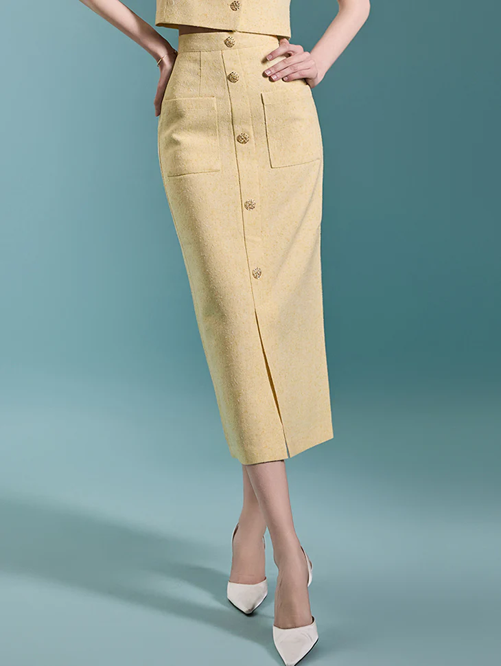 SK2755 Button Skirt