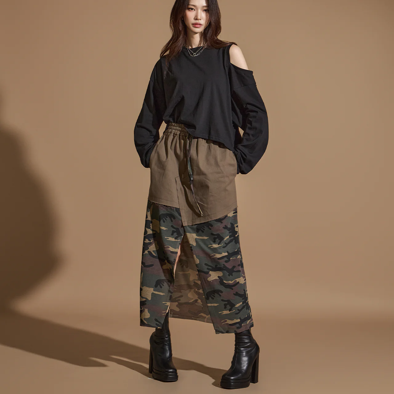SK2800 Camouflage Long Skirt - Image 2