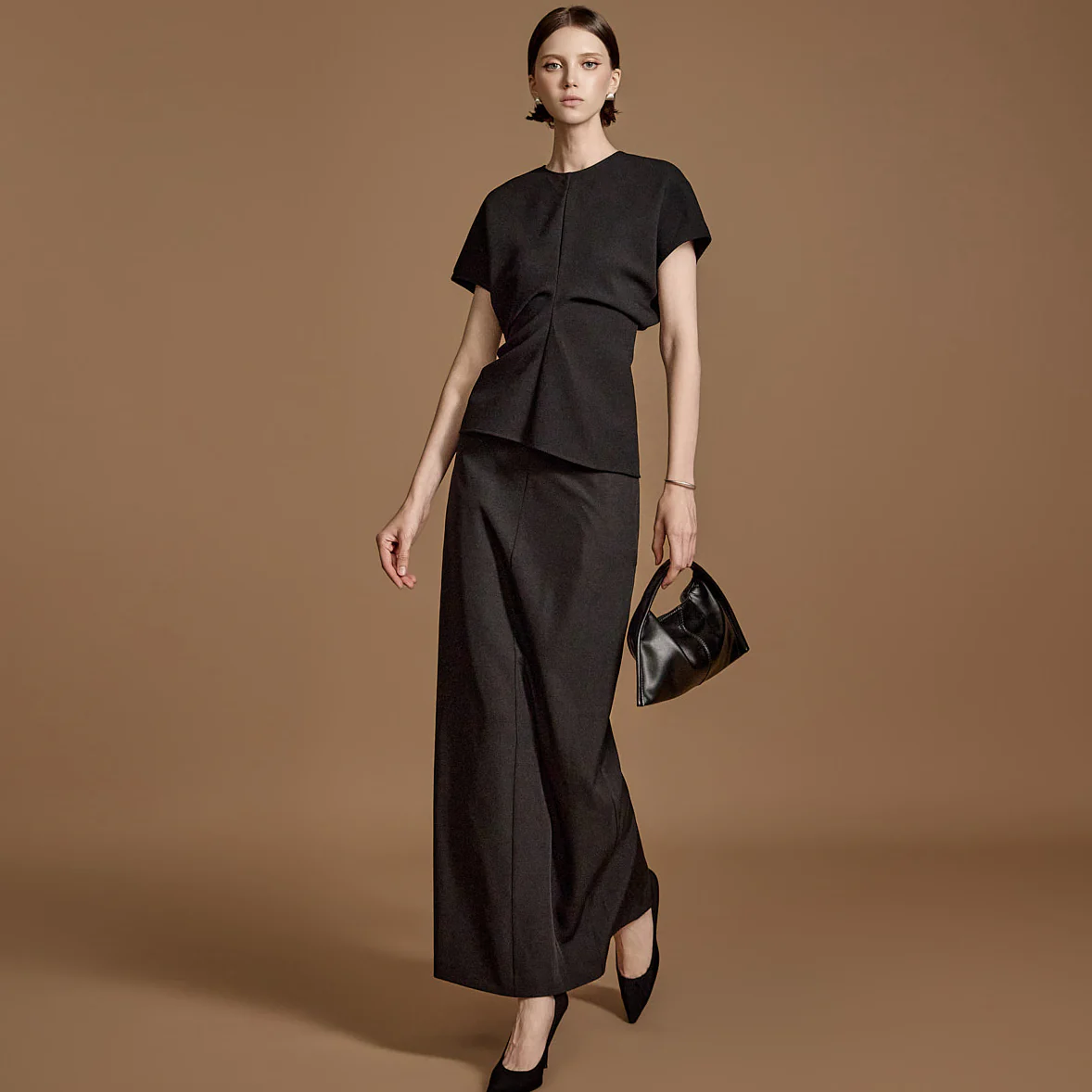 SK2815 Pintuck Skirt - Image 2
