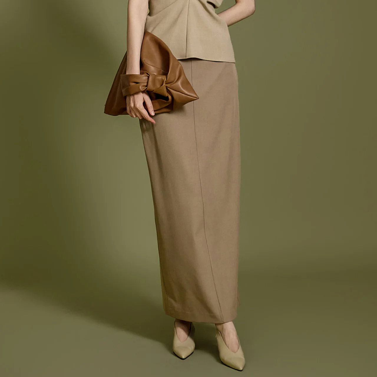 SK2815 Pintuck Skirt - Image 2